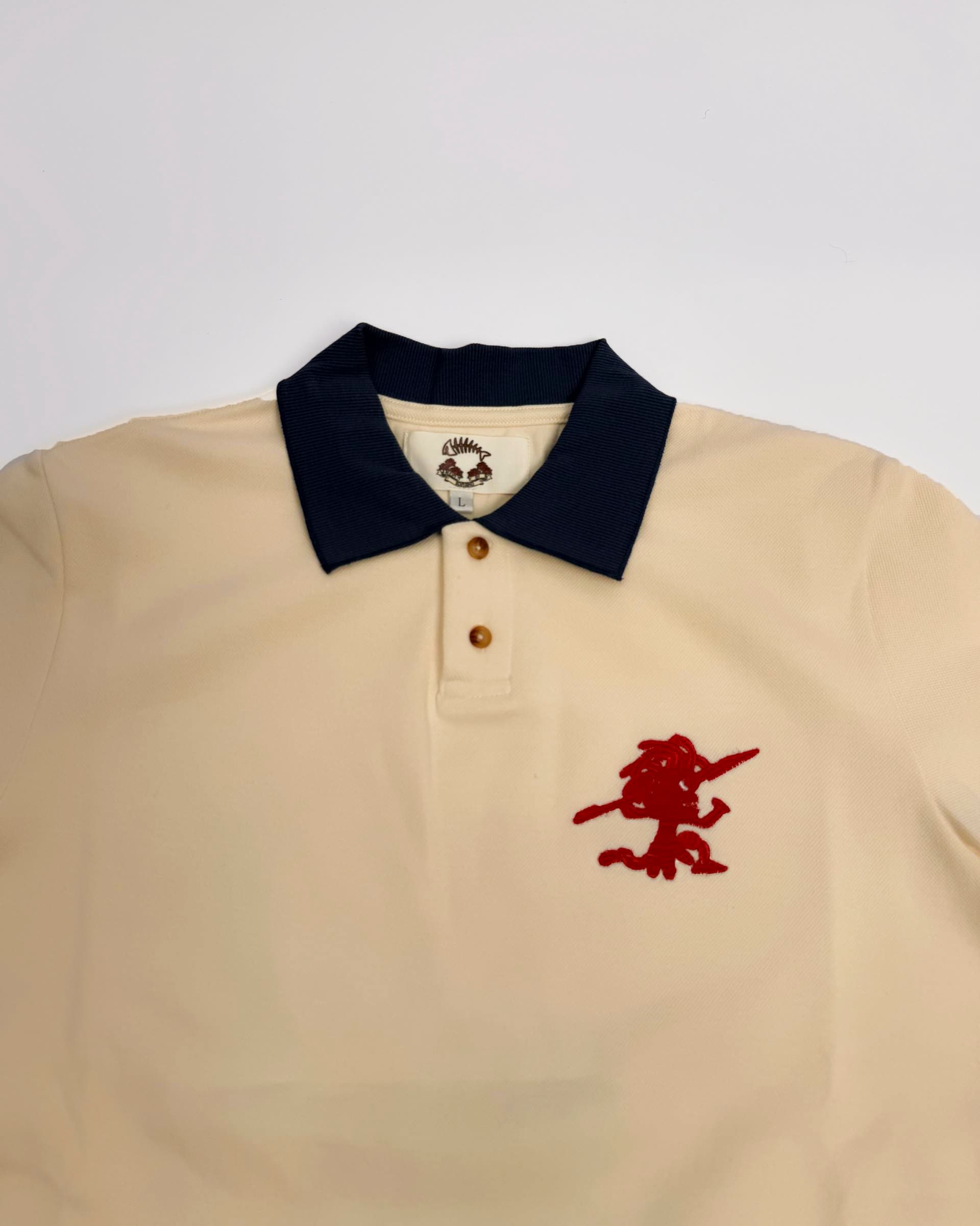 Running man polo shirt