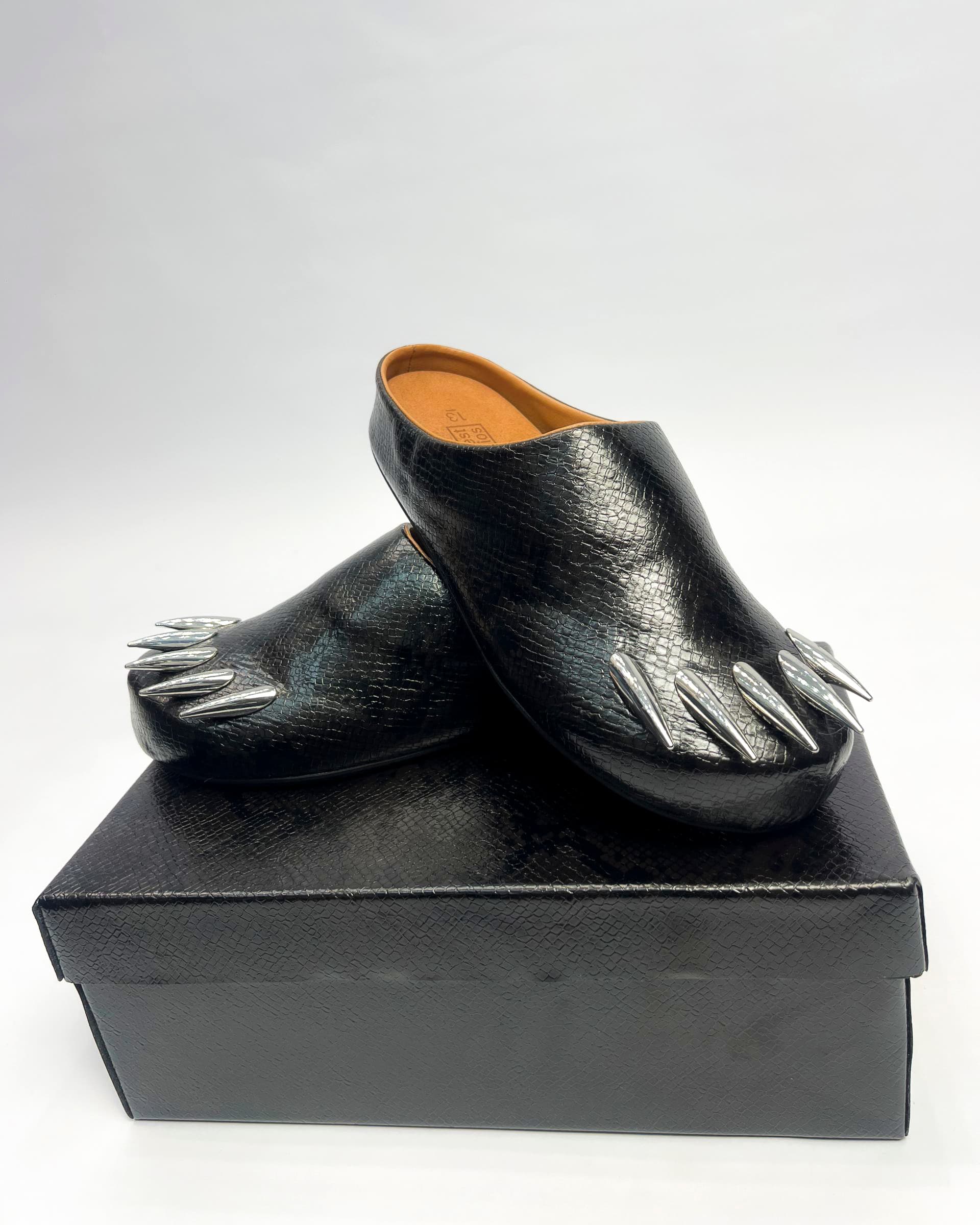 Bravest Studios Snake Skin Claw Mules