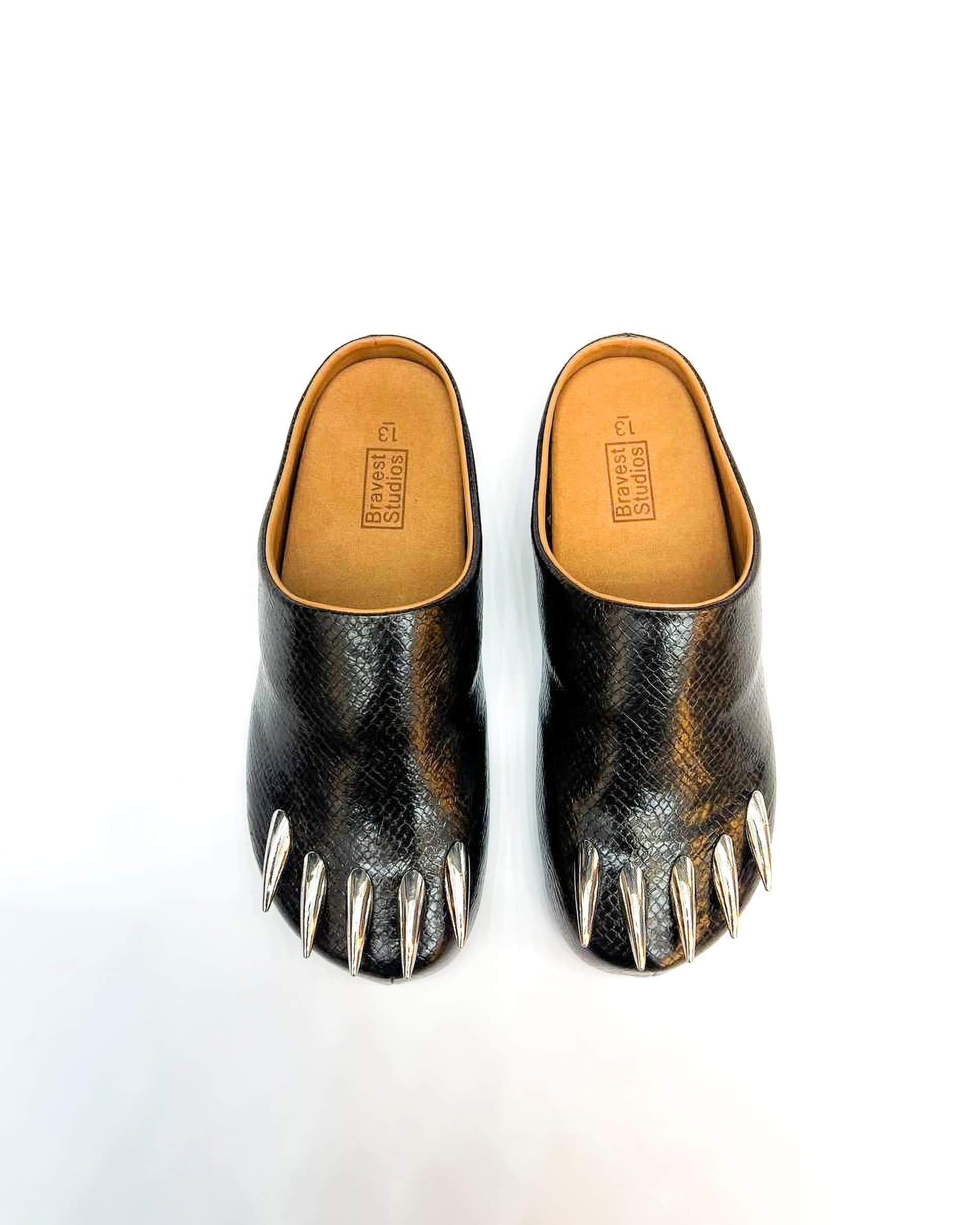 Bravest Studios Snake Skin Claw Mules