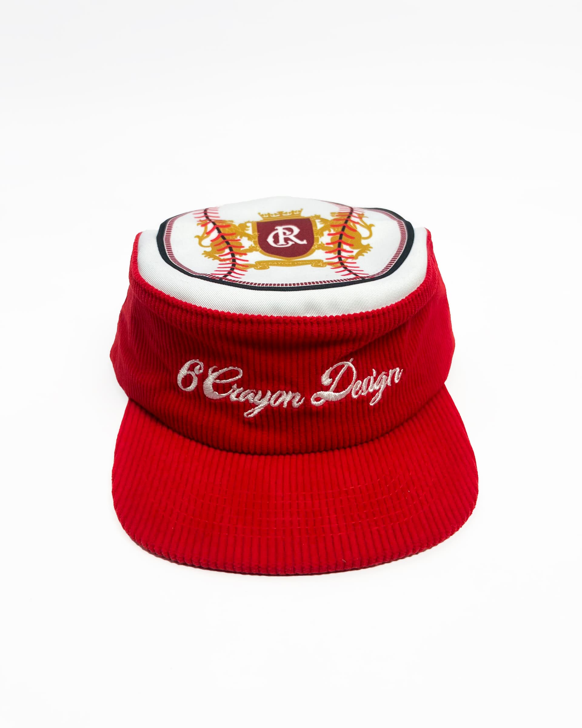 Flat brimmed baseball cap
