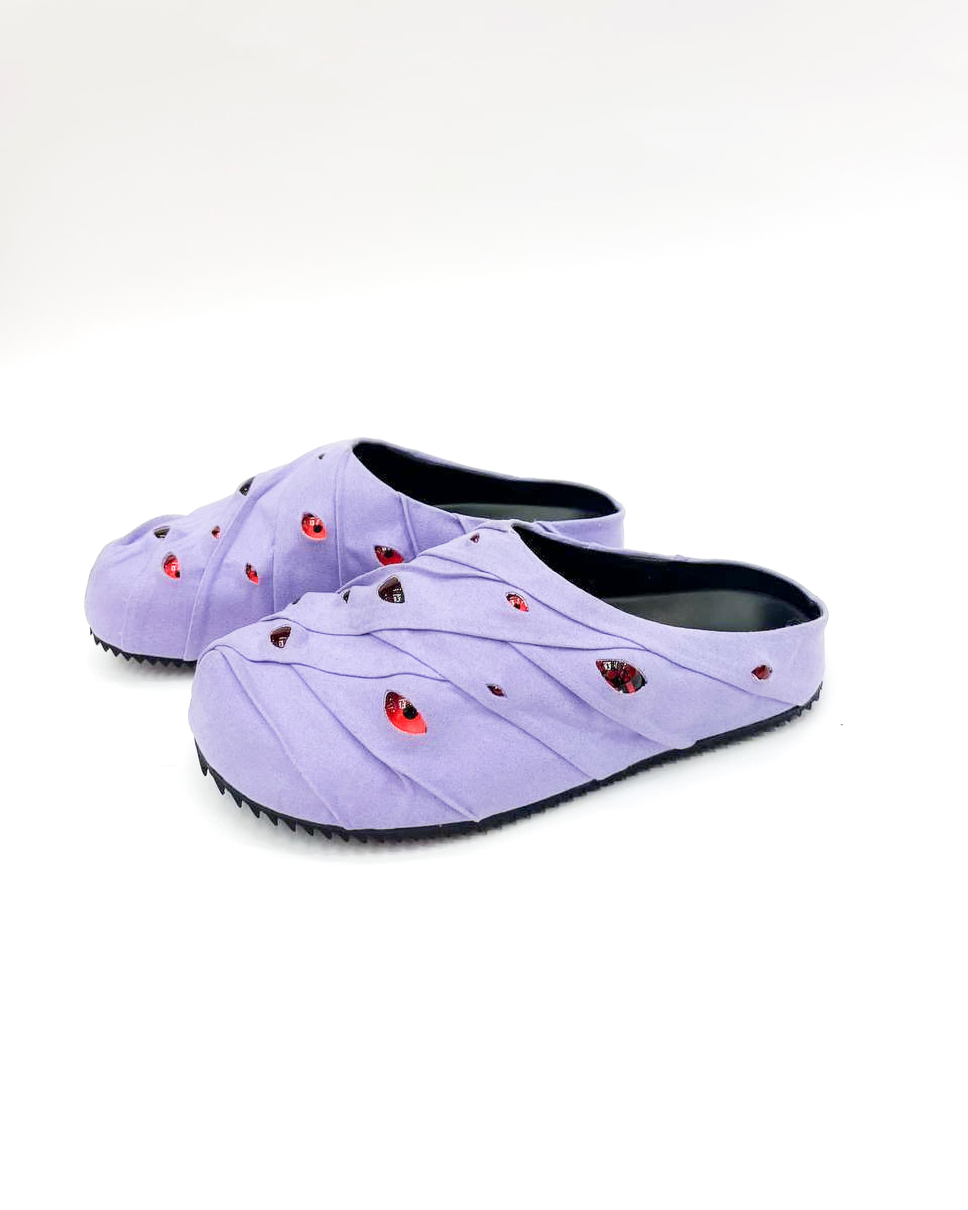 ESENES eyeball mules purple danzzo