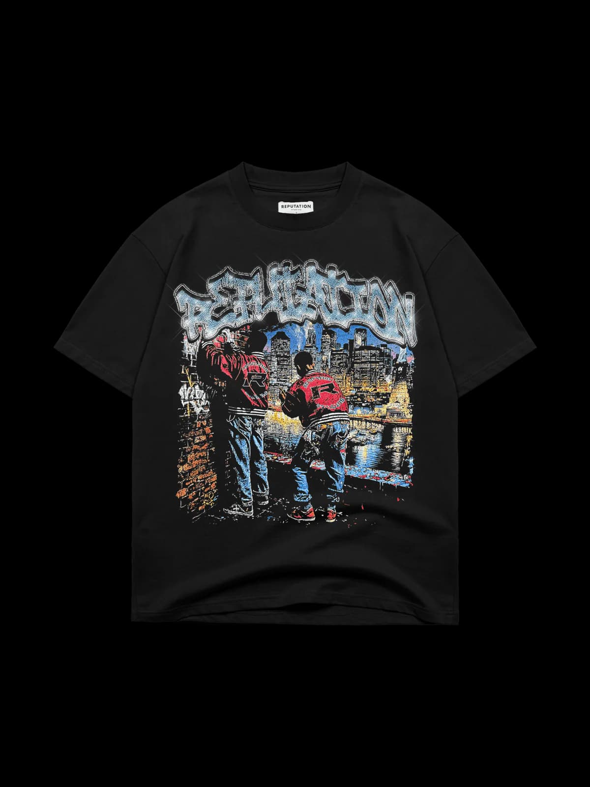 CONCRETE DREAMS RHINESTONE TEE