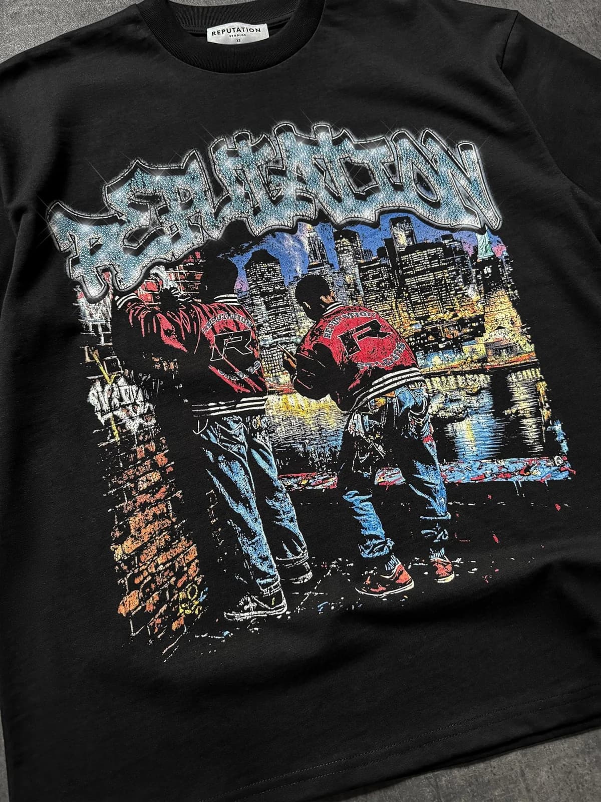 CONCRETE DREAMS RHINESTONE TEE