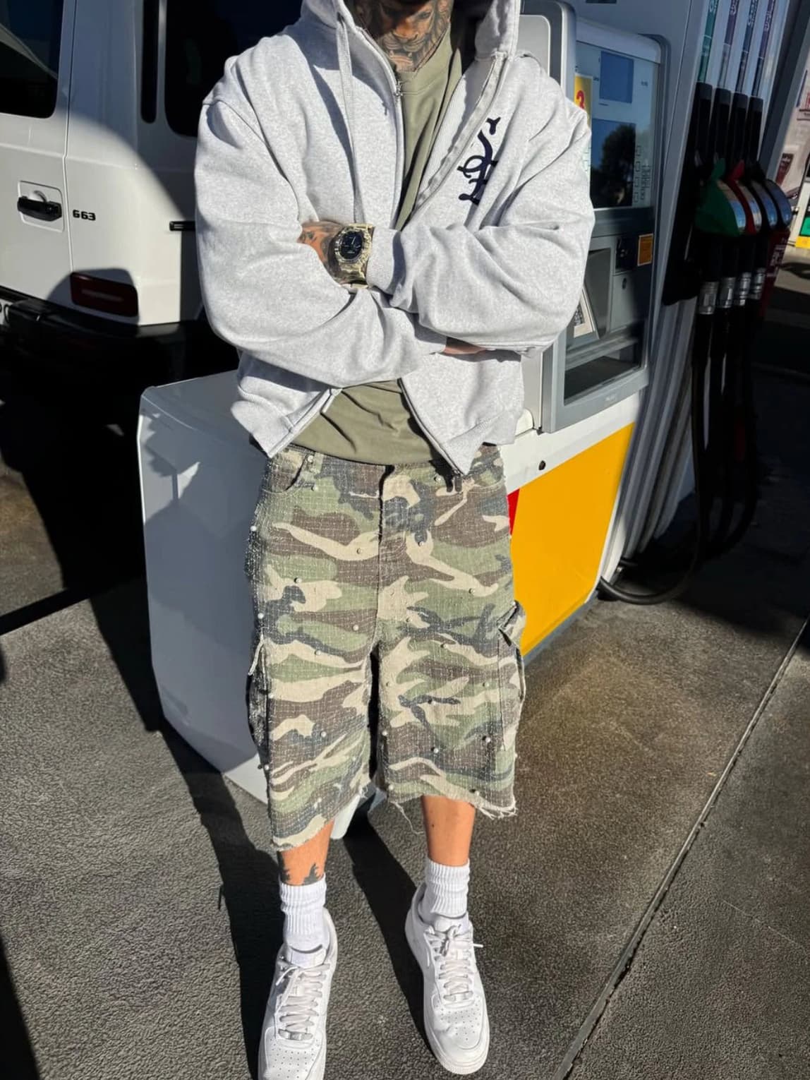 PEARL CAMO JORTS