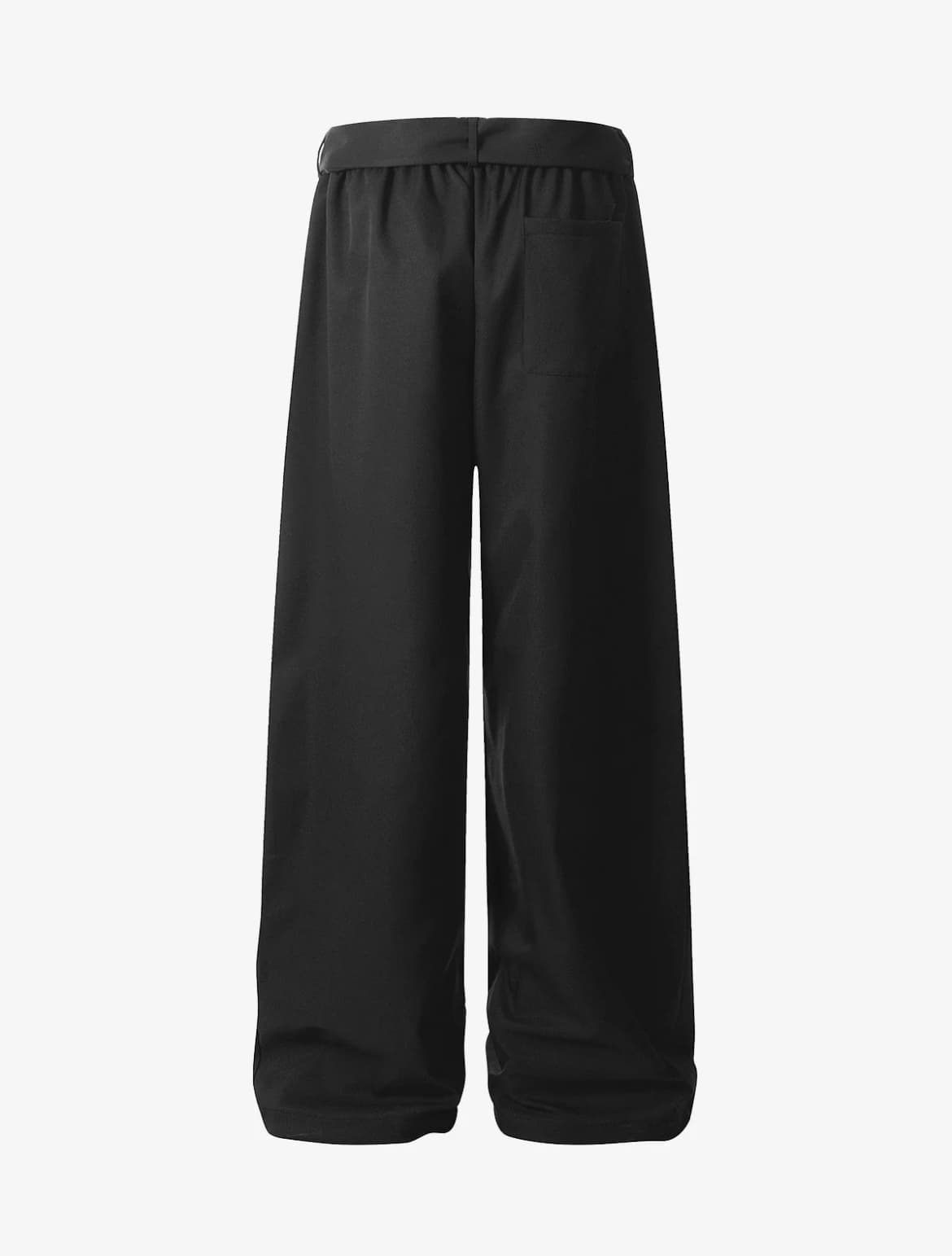 PLEATED BELTED MACHETE TRACK PANTS